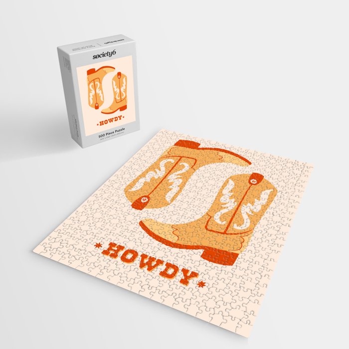 Howdy Cowboy Boots Jigsaw Puzzle Gallery Image 2