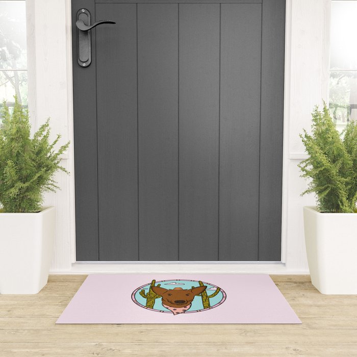 Cowboy Dog- Shepherd Welcome Mat Gallery Image 3