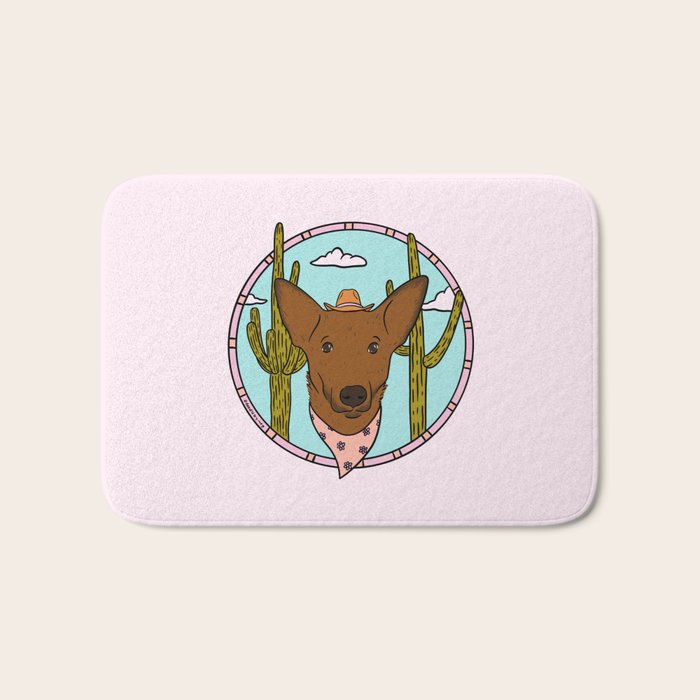 Cowboy Dog- Shepherd Bath Mat Gallery Image 1