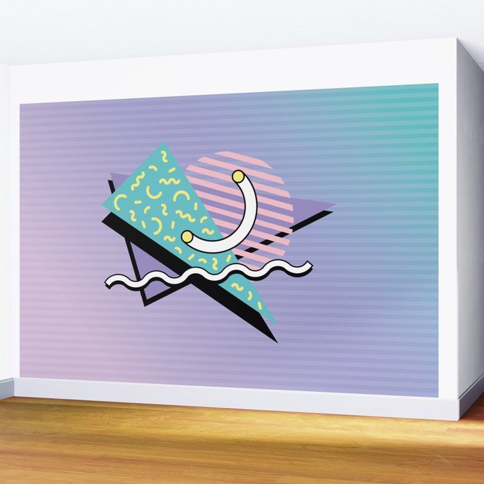 Memphis pattern 76 - 80s / 90s Retro Wall Mural Gallery Image 2