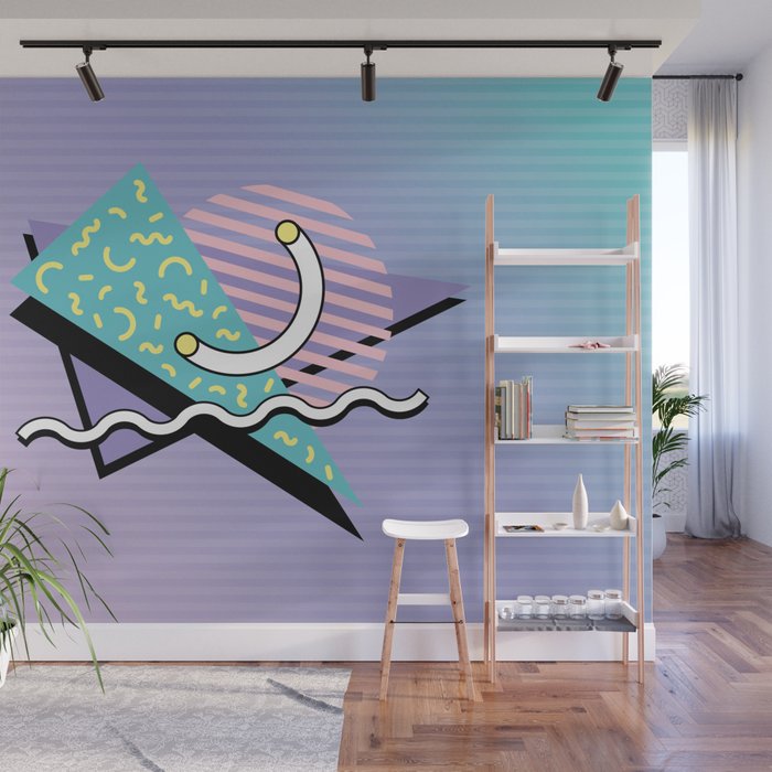 Memphis pattern 76 - 80s / 90s Retro Wall Mural Gallery Image 1
