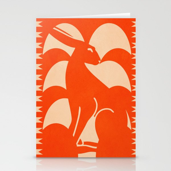 Minimalist Rabbit 7 Stationery Card Gallery Image 1