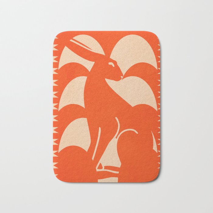 Minimalist Rabbit 7 Bath Mat Gallery Image 1