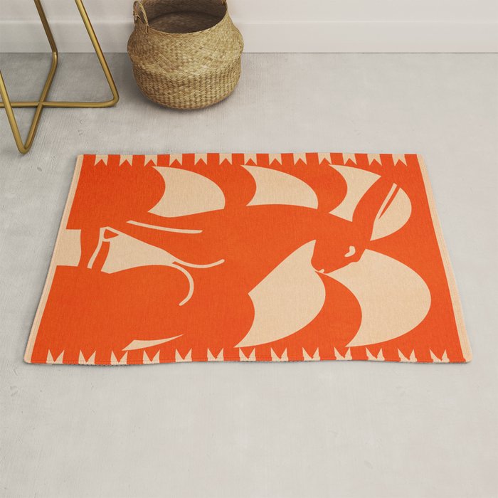 Minimalist Rabbit 7 Rug Gallery Image 1