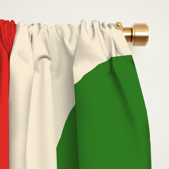 Retro 70s Stripe Colorful Rainbow 872 Primary Colors Window Curtain Gallery Image 2