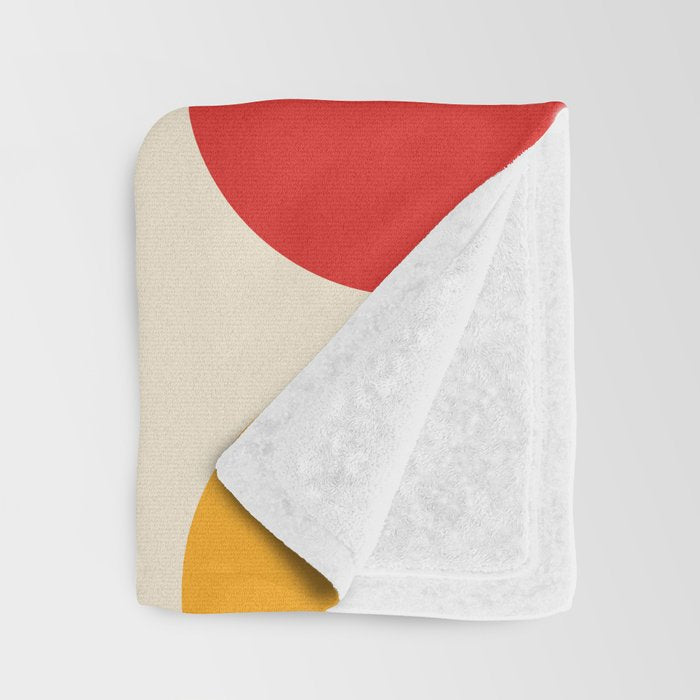 Retro 70s Stripe Colorful Rainbow 872 Primary Colors Throw Blanket Gallery Image 3