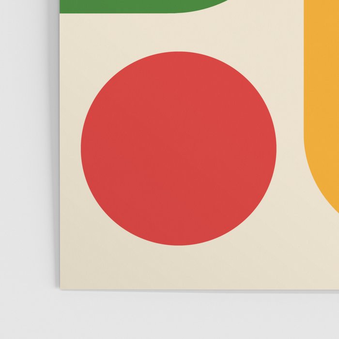 Retro 70s Stripe Colorful Rainbow 872 Primary Colors Poster Gallery Image 3