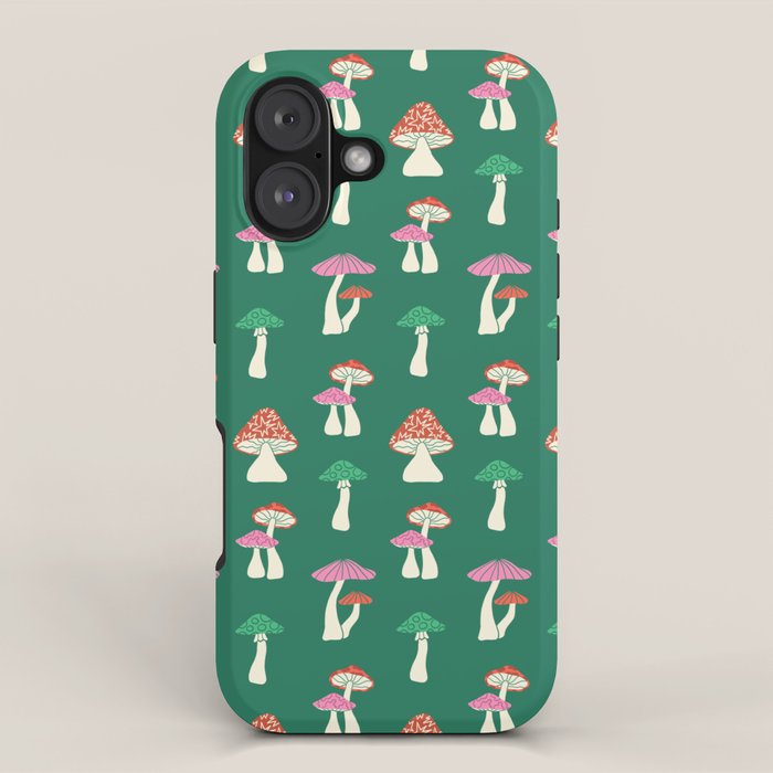 Festive Mushroom Pattern iPhone Case Gallery Image 1