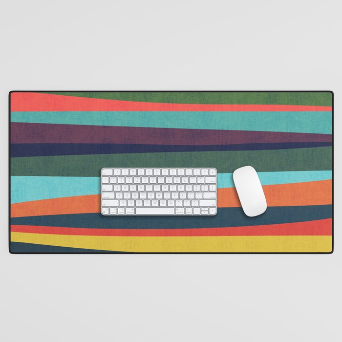 Mid-century zebra Desk Mat Gallery Image 1