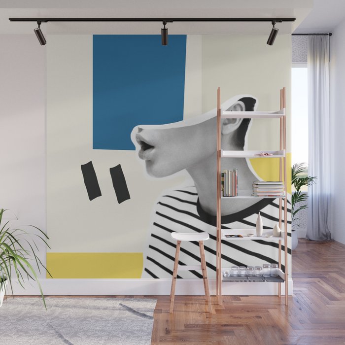 minimal collage Wall Mural Gallery Image 1