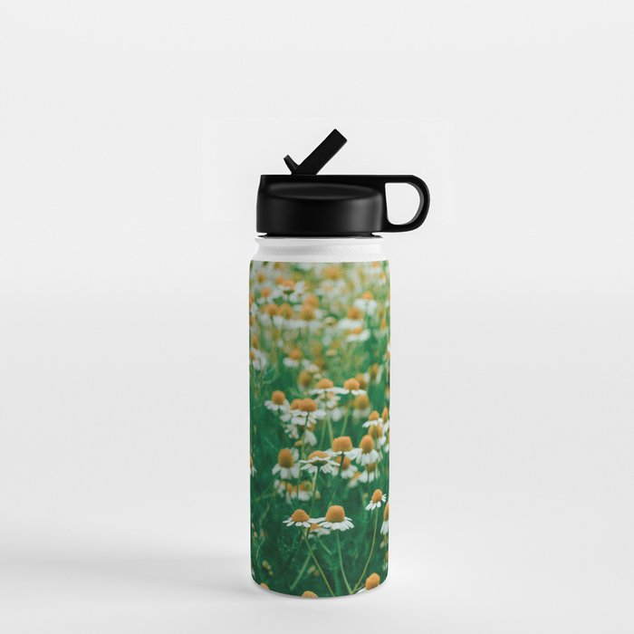 Little White Flowers in a Garden Water Bottle Gallery Image 1
