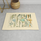 Vintage Fishing Diagram // Poissons II by Adolphe Millot 19th Century Science Textbook Artwork Rug Gallery Image 1