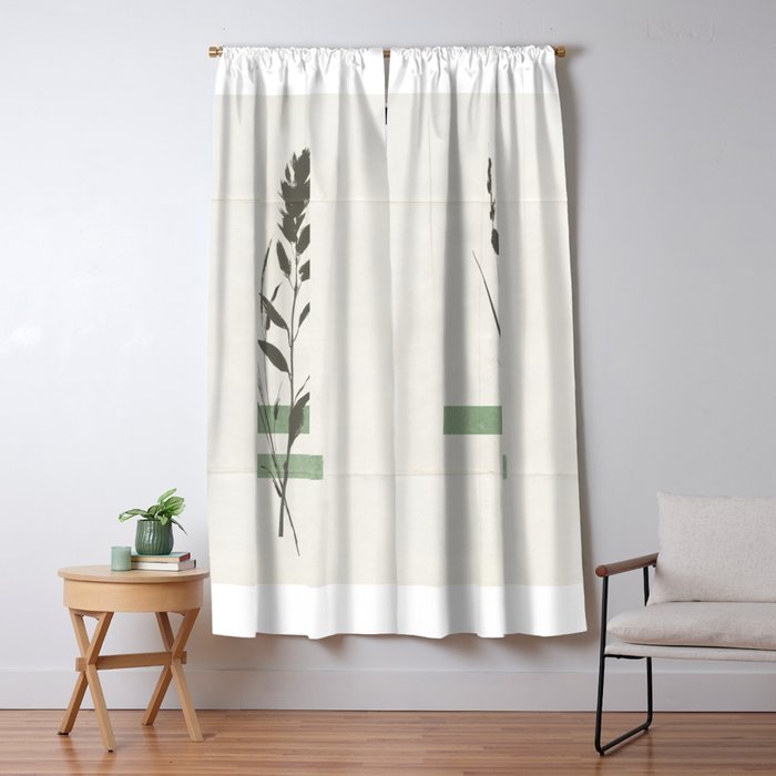 Dry flowers Collage Art Window Curtain Gallery Image 5