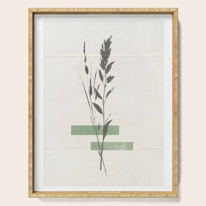 Dry flowers Collage Art Serving Tray Gallery Image 1