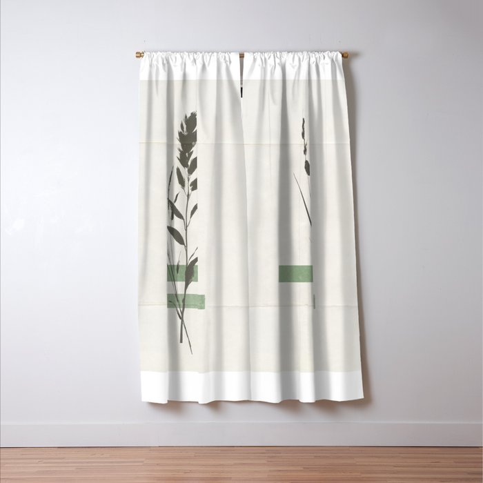 Dry flowers Collage Art Window Curtain Gallery Image 3