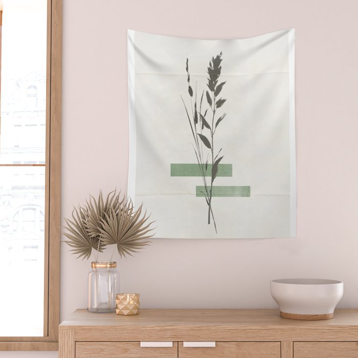 Dry flowers Collage Art Wall Tapestry Gallery Image 2