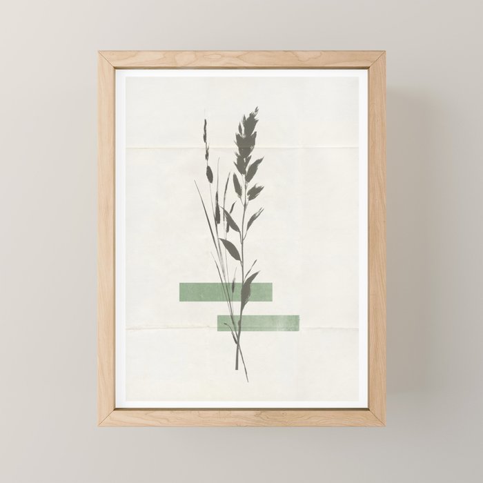 Dry flowers Collage Art Mini Art Print Gallery Image 1