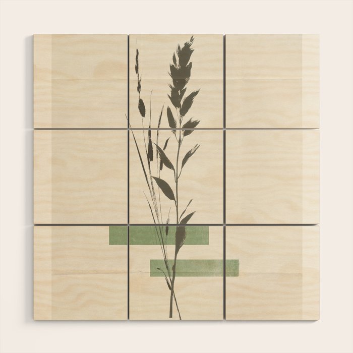 Dry flowers Collage Art Wood Wall Art Gallery Image 1