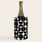 Mid Century Modern Geometric 04 Black Wine Chiller Gallery Image 1