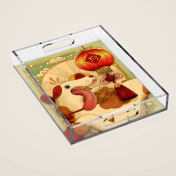 Year of the Dog Acrylic Tray Gallery Image 1