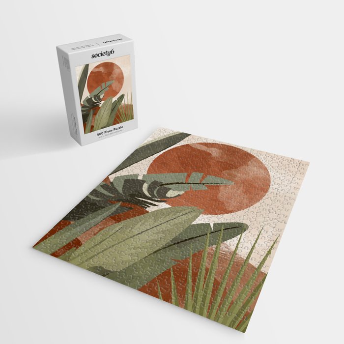 Tropical Leaf- Abstract Art 10 Jigsaw Puzzle Gallery Image 2