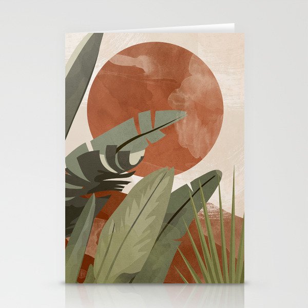 Tropical Leaf- Abstract Art 10 Stationery Card Gallery Image 2