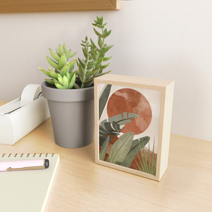 Tropical Leaf- Abstract Art 10 Mini Art Print Gallery Image 2