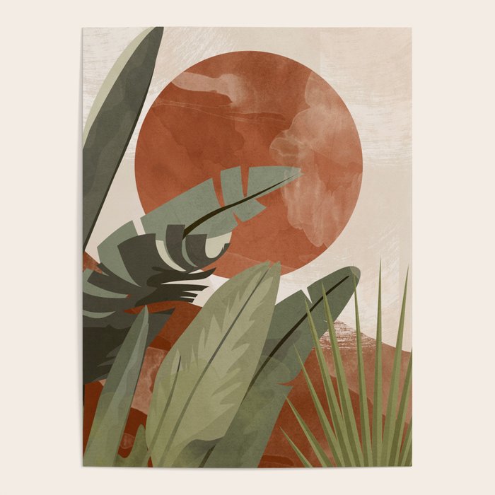 Tropical Leaf- Abstract Art 10 Poster Gallery Image 1
