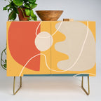 Minimal Colorful Abstract Shapes 7 Credenza Gallery Image 1