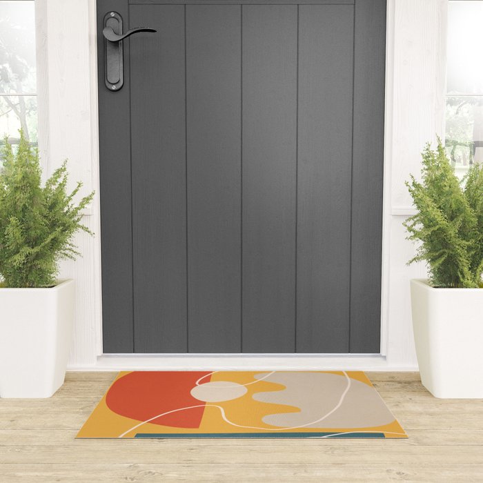 Minimal Colorful Abstract Shapes 7 Welcome Mat Gallery Image 3