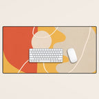 Minimal Colorful Abstract Shapes 7 Desk Mat Gallery Image 1