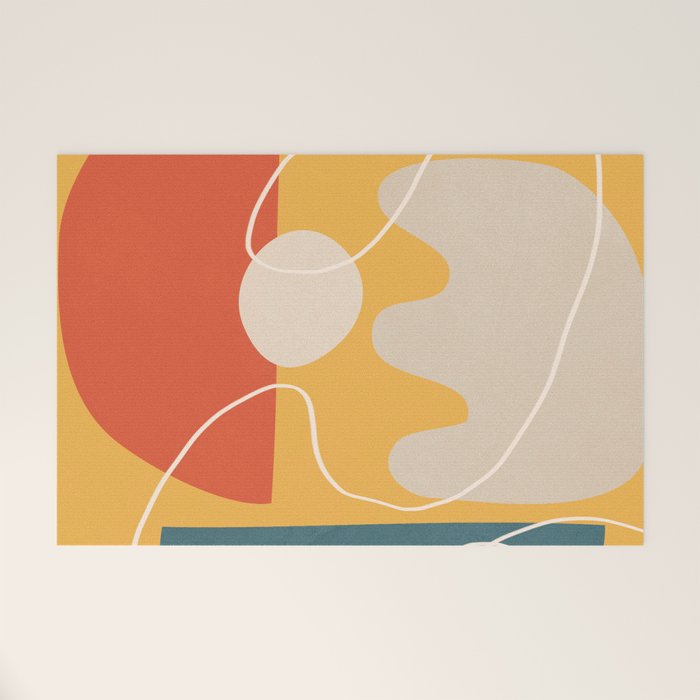 Minimal Colorful Abstract Shapes 7 Welcome Mat Gallery Image 1