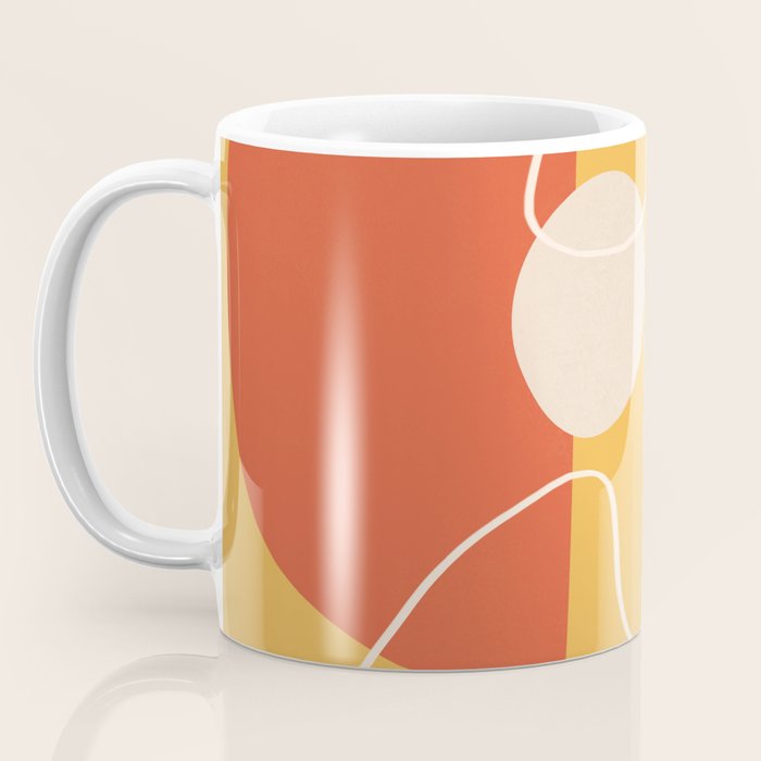 Minimal Colorful Abstract Shapes 7 Coffee Mug Gallery Image 3