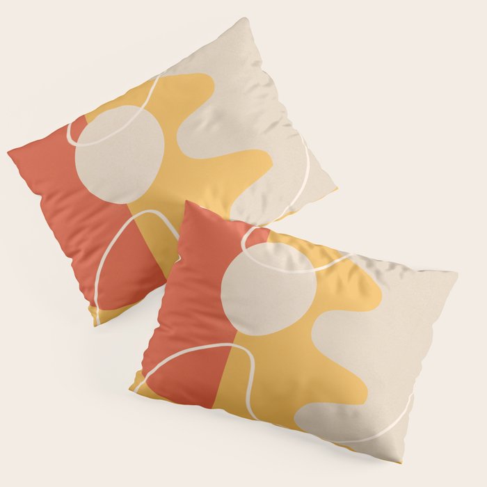 Minimal Colorful Abstract Shapes 7 Pillow Sham Gallery Image 3