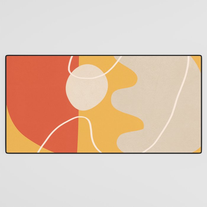 Minimal Colorful Abstract Shapes 7 Desk Mat Gallery Image 3