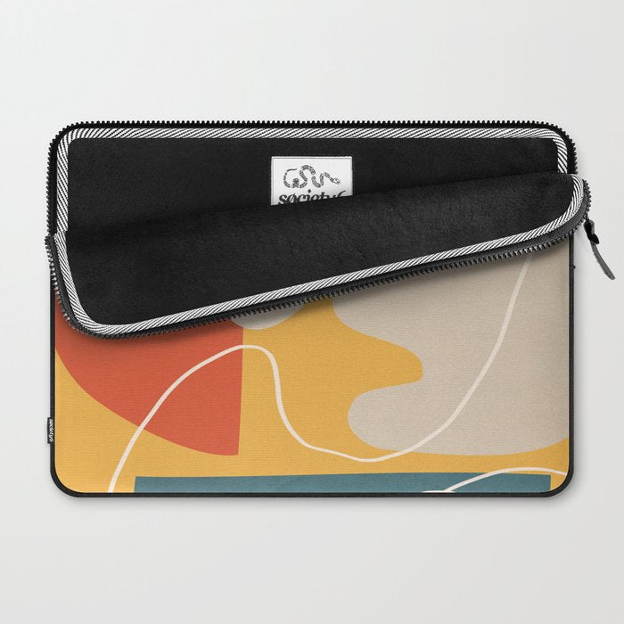 Minimal Colorful Abstract Shapes 7 Laptop Sleeve Gallery Image 2
