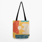 Minimal Colorful Abstract Shapes 7 Tote Bag Gallery Image 2
