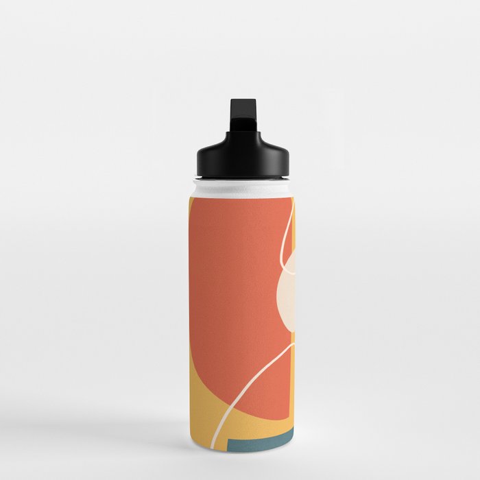 Minimal Colorful Abstract Shapes 7 Water Bottle Gallery Image 3