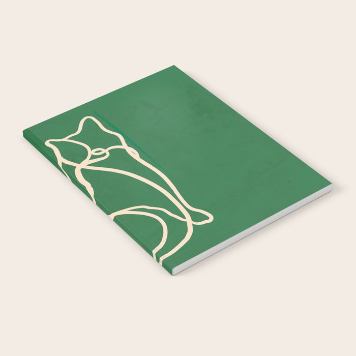 Abstract Line Art Cat 10 Notebook Gallery Image 2