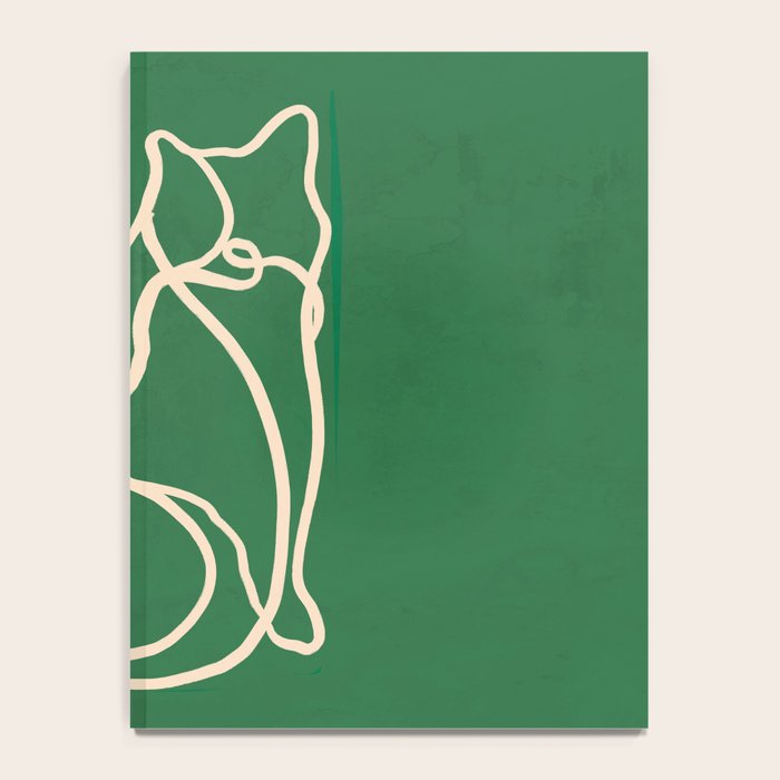Abstract Line Art Cat 10 Notebook Gallery Image 4