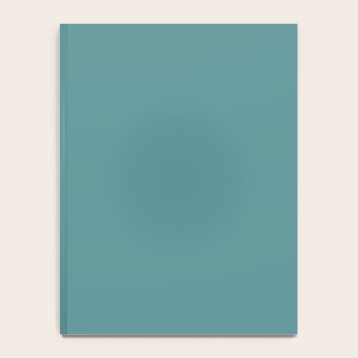 Tropical Teal Solid Color Notebook Gallery Image 4