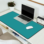 Tropical Teal Solid Color Desk Mat Gallery Image 2