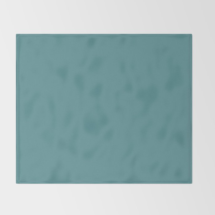 Tropical Teal Solid Color Throw Blanket Gallery Image 2