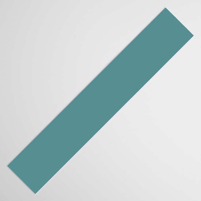 Tropical Teal Solid Color Table Runner Gallery Image 3