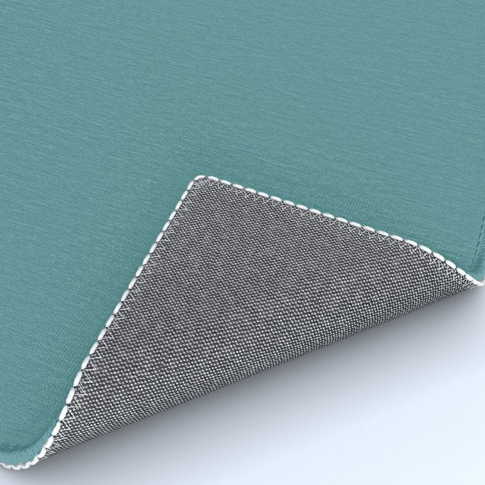 Tropical Teal Solid Color Rug Gallery Image 4