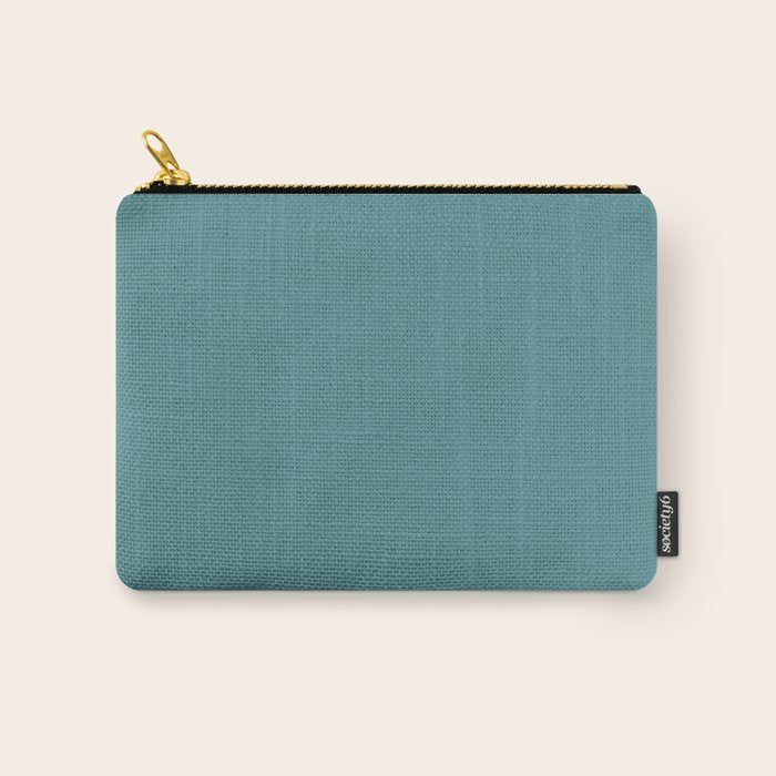Tropical Teal Solid Color Carry All Pouch Gallery Image 1