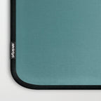 Tropical Teal Solid Color Laptop Sleeve Gallery Image 3