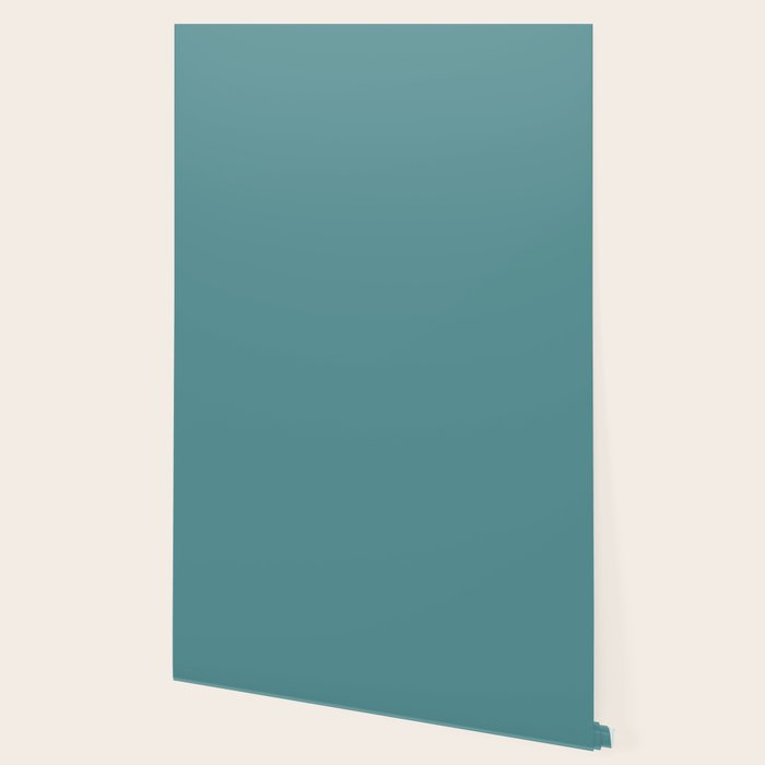Tropical Teal Solid Color Wallpaper Gallery Image 2