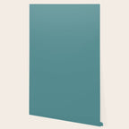 Tropical Teal Solid Color Wallpaper Gallery Image 2