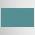 Tropical Teal Solid Color Tablecloth Gallery Image 2